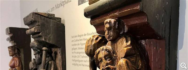Harzmuseum Wernigerode: Heiligenfiguren vom Gotischen Haus am Marktplatz ©Harzmuseum