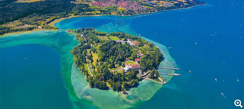 Luftbild der Insel - Foto: Insel Mainau/Achim Mende