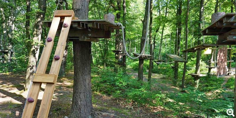 Auf dem Parcours - Fotos vom Kletterwald