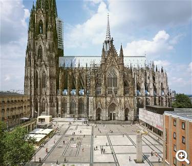 Außenansicht des Kölner Doms - © Hohe Domkirche zu Köln, Dombauhütte; Foto: Matz und Schenk