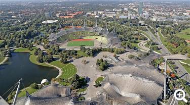 Luftaufnahme vom Olympiapark München