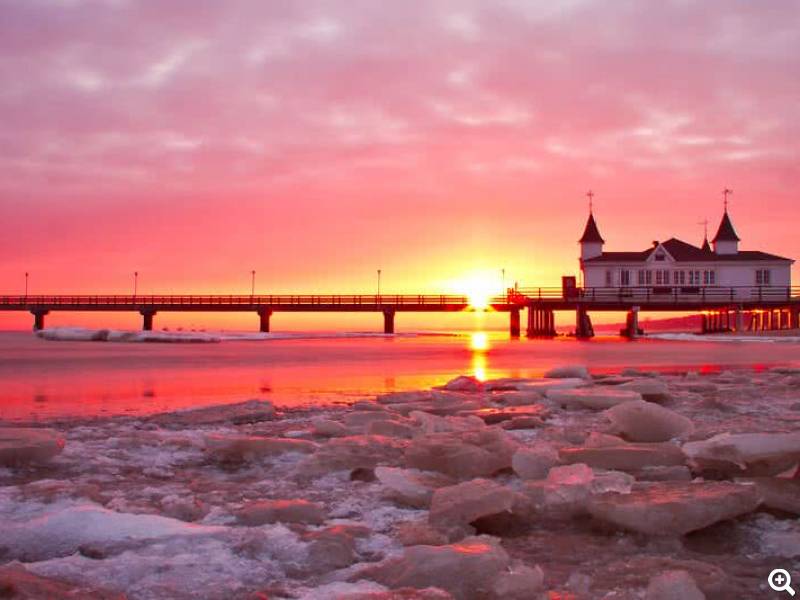 Seebruecke Ahlbeck im Winter © Usedom Tourismus GmbH / Andreas Dumke