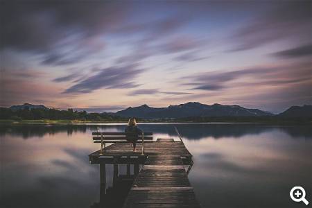 Blick über den leeren Chiemsee © pixabay.com