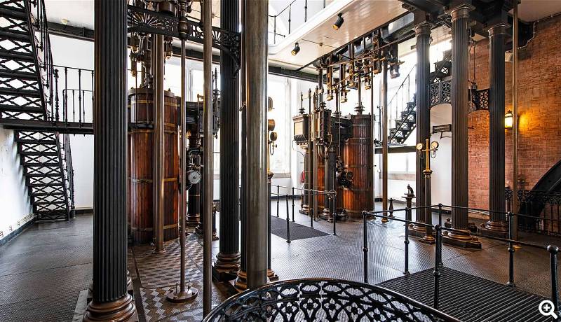 Anlage in der Dampfpumpenstation - Foto: Lisbon Water Museum Heritage