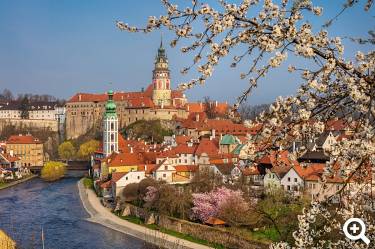 Blick auf die Stadt DMO Český Krumlov Region, z.s. / @ceskykrumlovofficial