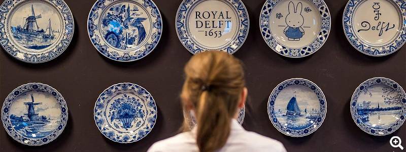 Muster verschiedener Keramikerzeugnisse - Foto: Royal Delft Experience