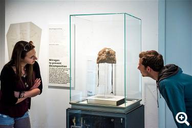 Die wohl erste Kopfbedeckung - © Südtiroler Archäologiemuseum-www.iceman.it