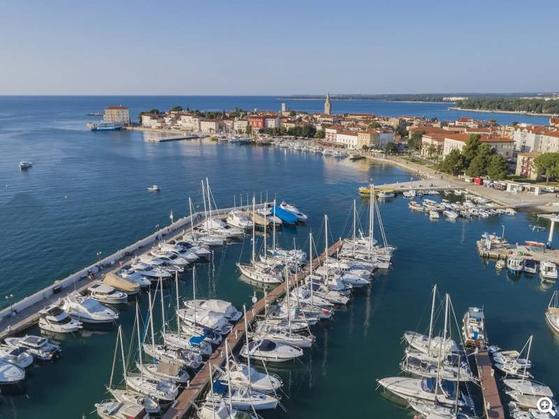 Sicht über Porec