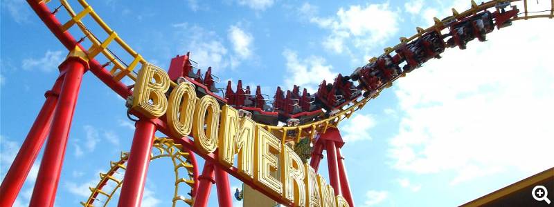 Achterbahn Boomerang - Foto: Prater Wien GmbH