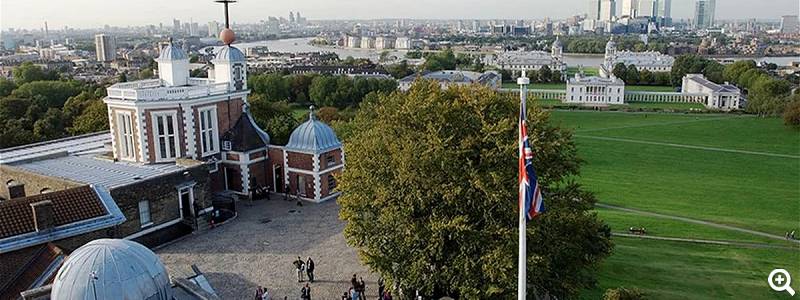 Blick vom Observatorium auf London © National Maritime Museum