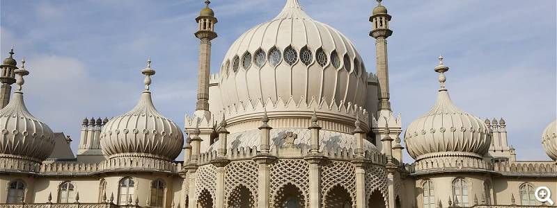 Das Design des Pavillons erinnert an Indien, das einst unter britischer Kolonialherrschaft stand - © Royal Pavilion & Museums, Brighton & Hove