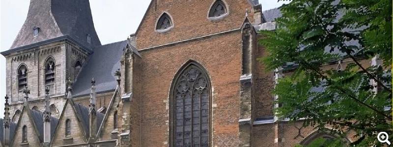 Außenansicht der Saint-Quintinus-Kathedrale Hasselt - Fotograaf: Pauwels, Oswald