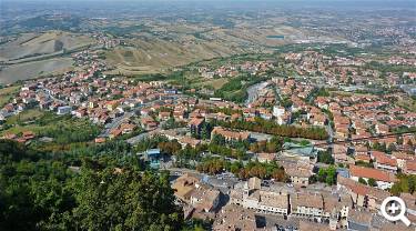 Blick über San Marino