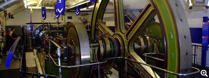 Im Maschinenraum können Sie einzigartige Technik bewundern.