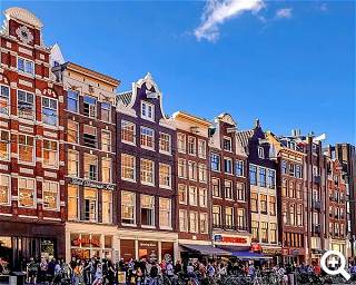 Shoppingmeile in Amsterdam