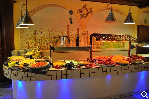 Buffet innerhalb des Hotels