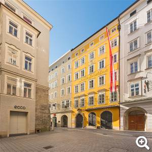 Mozarts Geburtshaus in der Getreidegasse in Salzburg