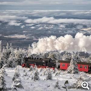 Brockenfahrt im Winter