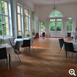 Der Gartensaal im Westflügel des Museums